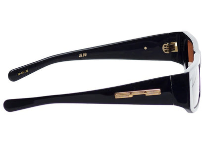 Sp5der SP5 X Flatlist Eyewear "Slug" Sunglasses Black