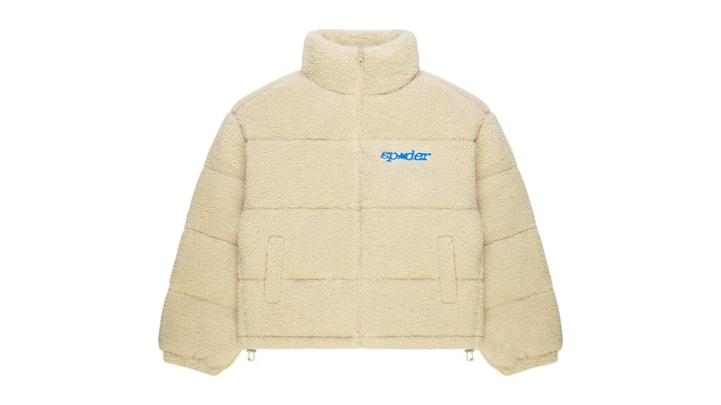 Sp5der Sherpa Puffer Jacket Cream