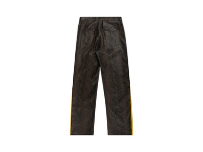 Sp5der Snake Leather Pant Brown