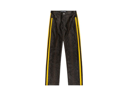 Sp5der Snake Leather Pant Brown