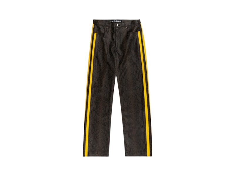 Sp5der Snake Leather Pant Brown