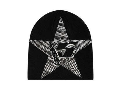 Sp5der Star Rhinestone Skully Black