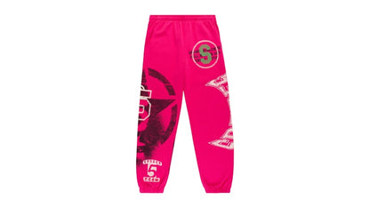 Sp5der Stencil Sweatpant Pink