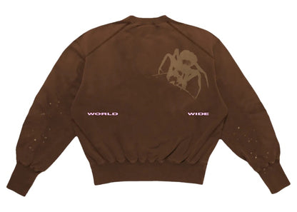 Sp5der Thug Crewneck Angel Brown