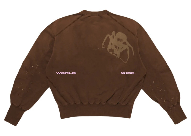 Sp5der Thug Crewneck Angel Brown