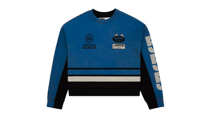 Sp5der Triple Five Crewneck Blue