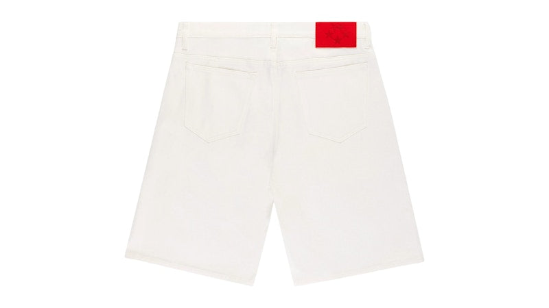 Sp5der V3 Logo Denim Short White