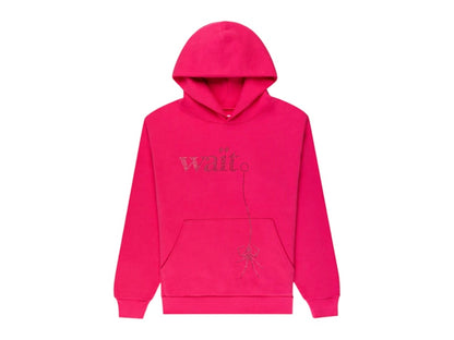 Sp5der Wait Stone Hoodie Pink