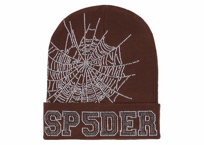 Sp5der Web Beanie Brown