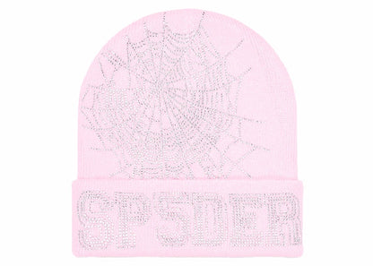 Sp5der Web Beanie Pink