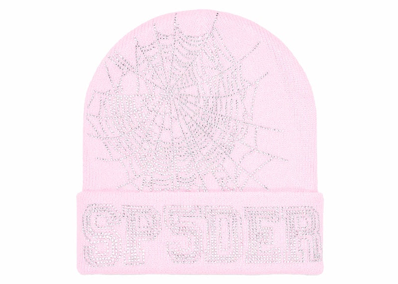 Sp5der Web Beanie Pink
