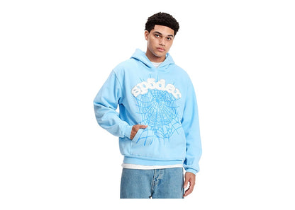 Sp5der Web Hoodie Sky Blue