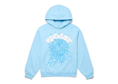 Sp5der Web Hoodie Sky Blue