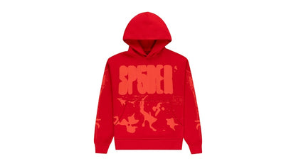 Sp5der X-Ray Hoodie Red