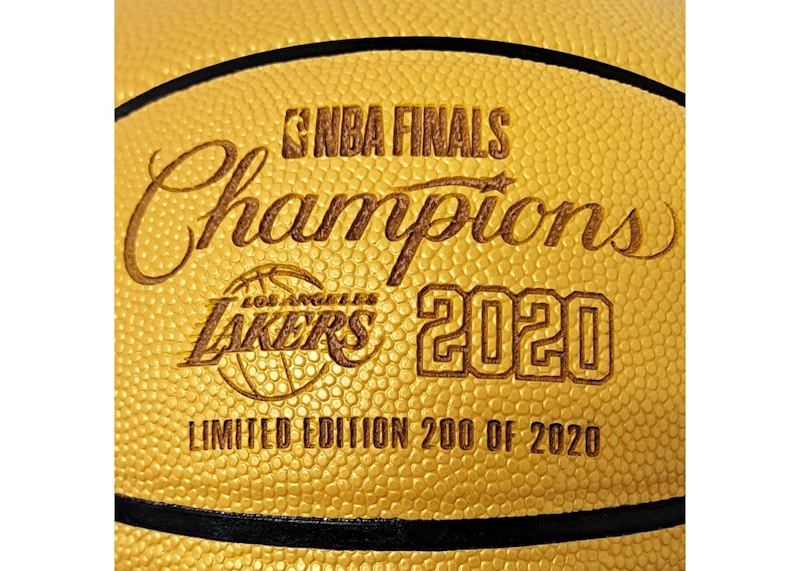 Spalding Los Angeles Lakers 2020 NBA Finals Champions Official Basketball Gold
