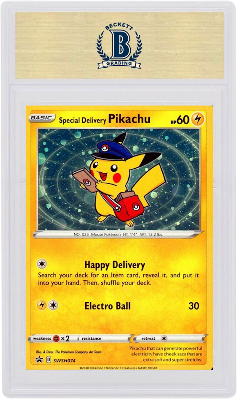 Special Delivery Pikachu 2020 Pokemon TCG Sword & Shield Store Opening Promos (PSA or BGS Graded)
