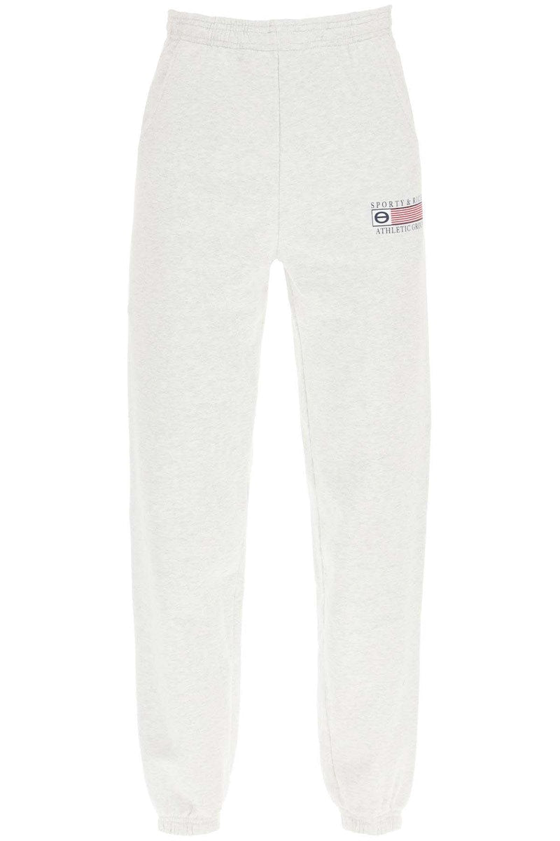 Sporty & Rich Athletic Group Flag Sweatpants Grey