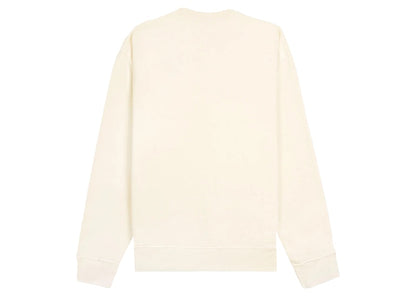 Sporty & Rich Avant Garde Logo Crewneck Cream/Merlot
