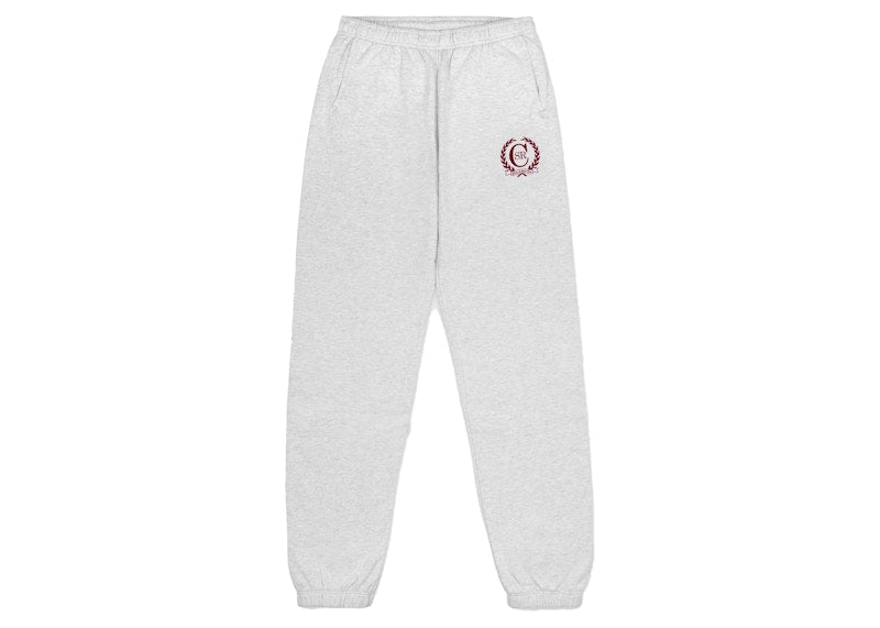 Sporty & Rich C Crest Sweatpant Gray/Merlot