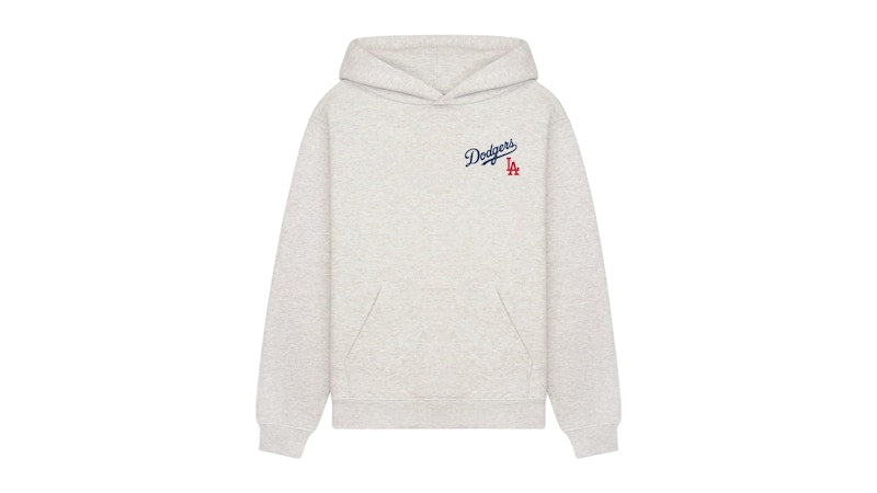 Sporty & Rich Dodgers Serif Hoodie Heather Gray/Navy