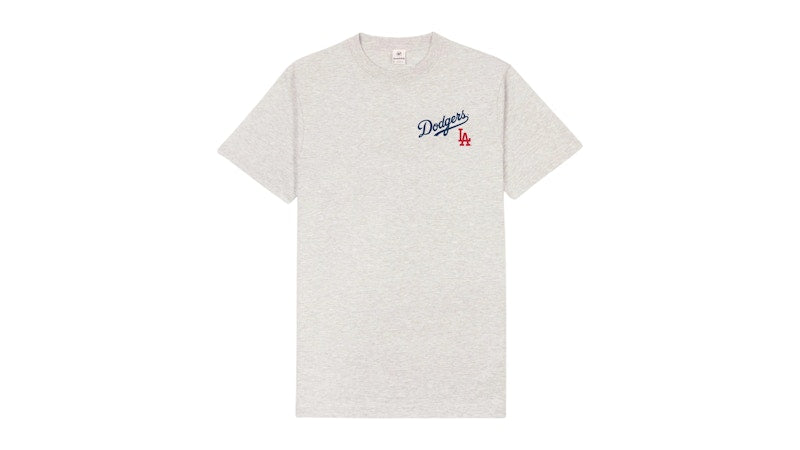 Sporty & Rich Dodgers Serif T-Shirt Heather Gray/Navy
