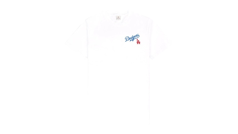 Sporty & Rich Dodgers Serif T-Shirt White/Team Blue