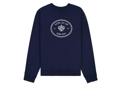 Sporty & Rich Eden Crest Crewneck Navy/White