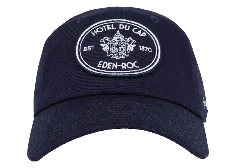 Sporty & Rich Eden Crest Hat Navy/White