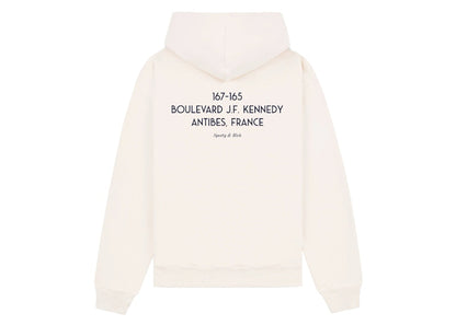 Sporty & Rich Eden Crest Kennedy Hoodie Cream/Navy