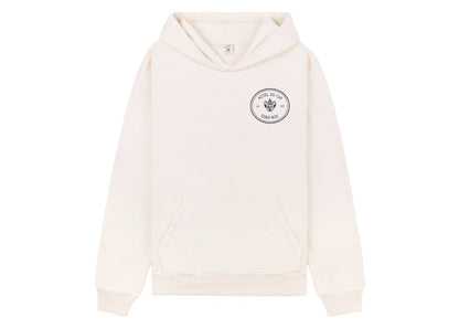 Sporty & Rich Eden Crest Kennedy Hoodie Cream/Navy