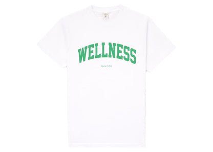 Sporty & Rich Wellness Ivy T-shirt White/Jolly Green