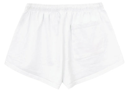 Sporty & Rich Wellness Studio Disco Short White/Jolly Green