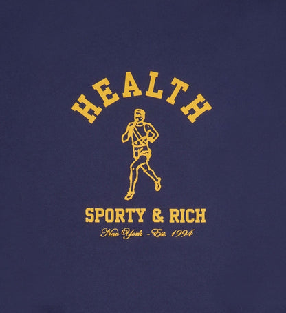Sporty & Rich x adidas Originals NY Running Club Crewneck Navy/Gold