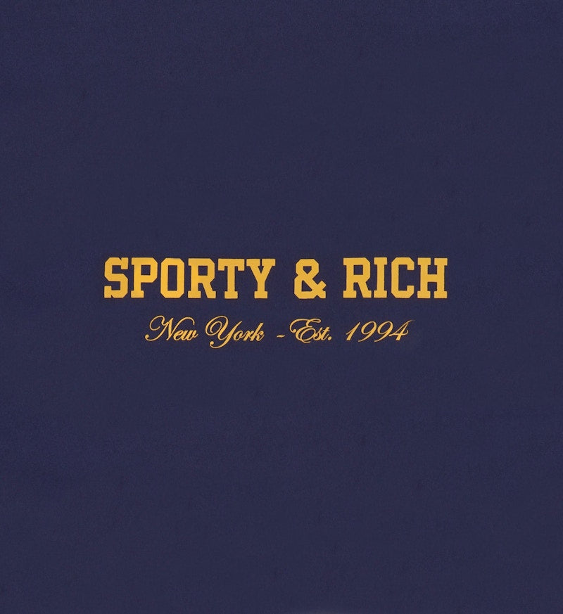 Sporty & Rich x adidas Originals NY Running Club Sweatpant Navy/Gold