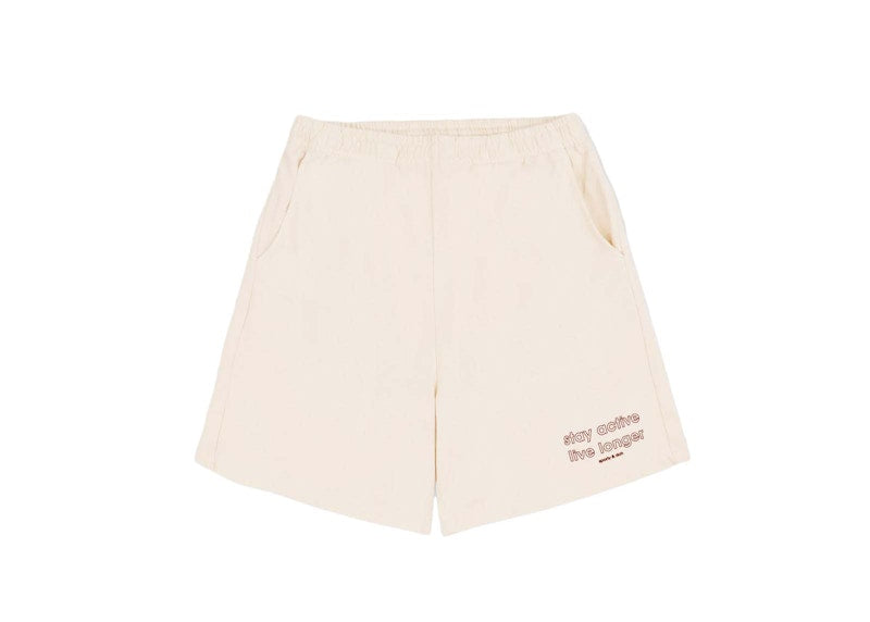 Sporty & Rich x adidas Originals Stay Active Gym Short Cream/Merlot