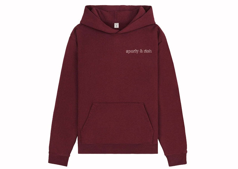 Sporty & Rich x adidas Originals Stay Active Hoodie Merlot/Cream