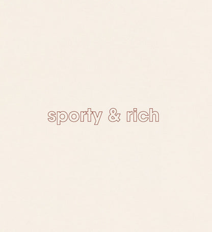 Sporty & Rich x adidas Originals Stay Active T-Shirt Cream/Merlot