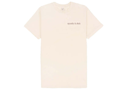 Sporty & Rich x adidas Originals Stay Active T-Shirt Cream/Merlot