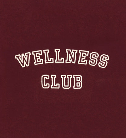 Sporty & Rich x adidas Originals Wellness Club Cropped Crewneck Merlot/Cream