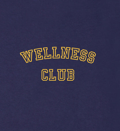 Sporty & Rich x adidas Originals Wellness Club Cropped Tee Navy/Gold