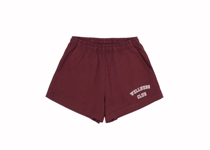Sporty & Rich x adidas Originals Wellness Club Disco Short Merlot/Cream