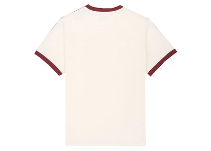 Sporty & Rich x adidas Ringer Tee Cream/Merlot