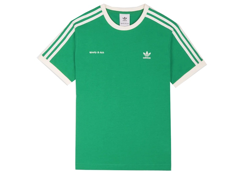Sporty & Rich x adidas Ringer Tee Jolly Green/Cream