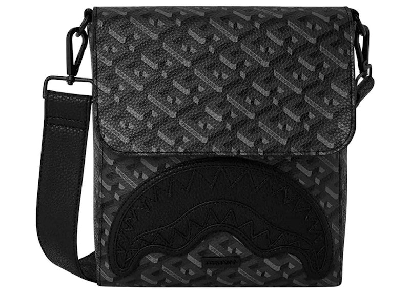 Sprayground 3DSG Blackout Sling Messenger Black