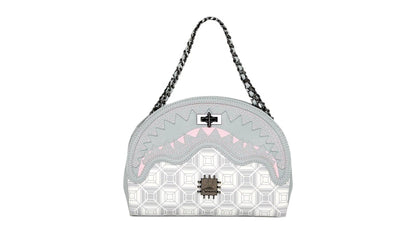 Sprayground A.I.8 African Intelligence Booked & Busy Shark Handbag Multicolor