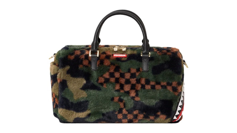 Sprayground Big Sky Fur Shark Mini Duffle Multicolor
