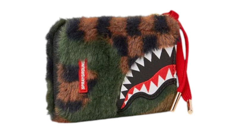 Sprayground Big Sky Fur Shark Wallet Multicolor