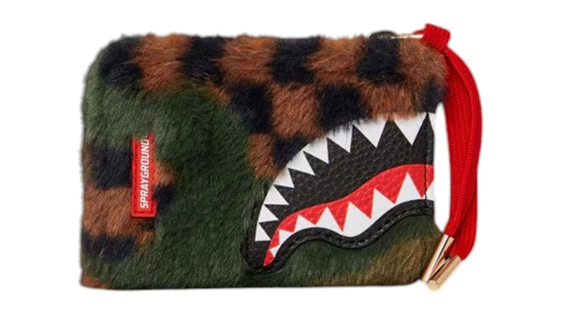 Sprayground Big Sky Fur Shark Wallet Multicolor