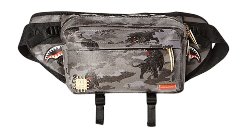 Sprayground Black Panthera Camo Crossbody Multicolor