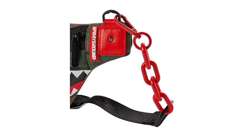 Sprayground Camokawa Wave Shark Crossbody Multicolor